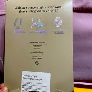 XL Classic sheertex nylon tights in black